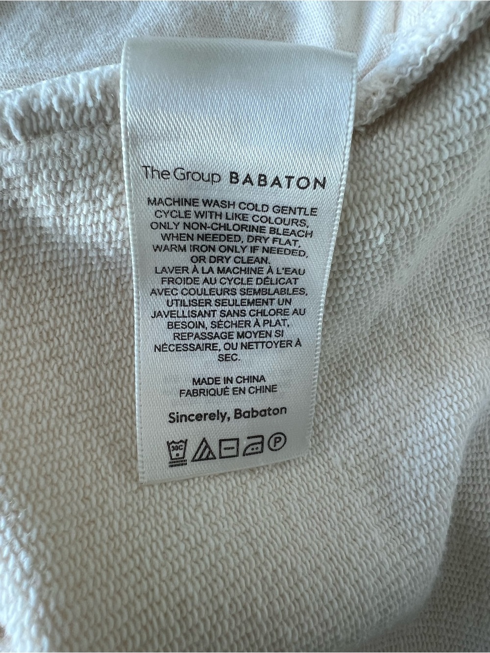 Aritzia The Group by Babaton Mockneck Sweatshirt Size 1 (X-Small -Small) - Picture 6 of 7